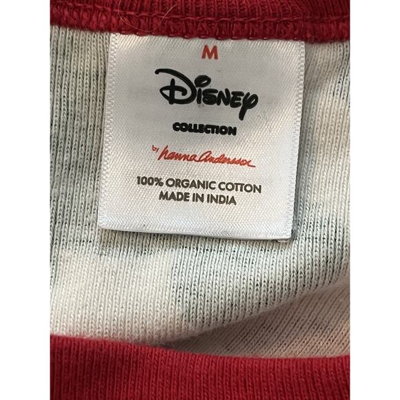 HANNA ANDERSSON Disney Christmas Pajamas Set •M• Mickey Mouse Red Green - Picture 5 of 7